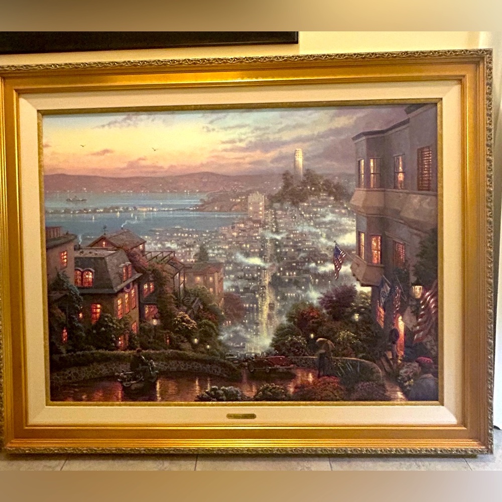 Limited Edition Thomas Kinkade San Francisco Lombard St